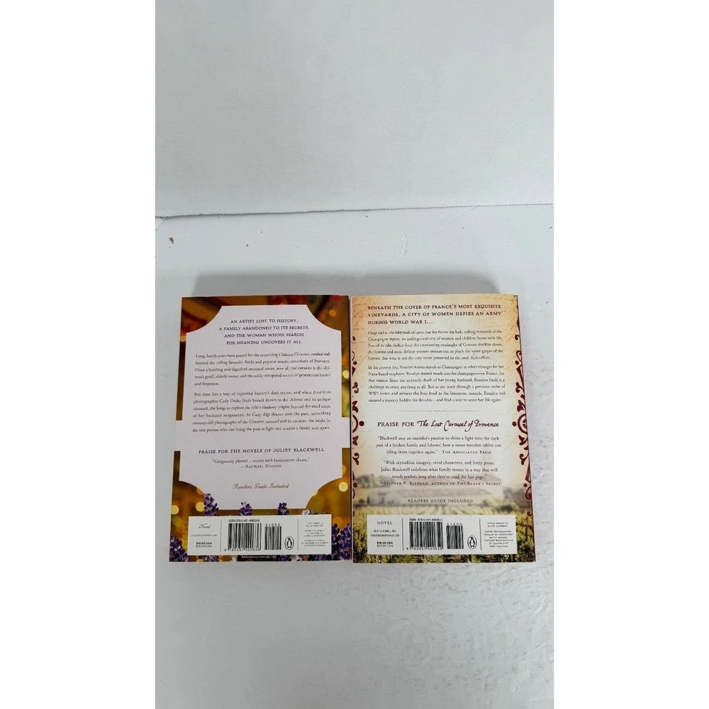 Juliet Blackwell Books: Lost Carousel of Provence & Vineyards of Champagne‎